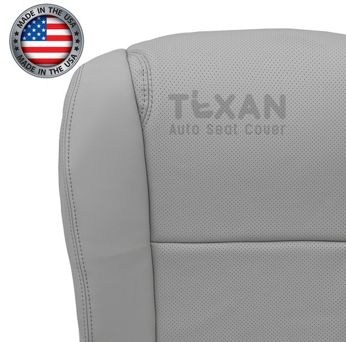 Front Seat Cover Perforated Leatherette Gray Fits 2006-2011 Lexus GS300 GS350 - Picture 73 of 74