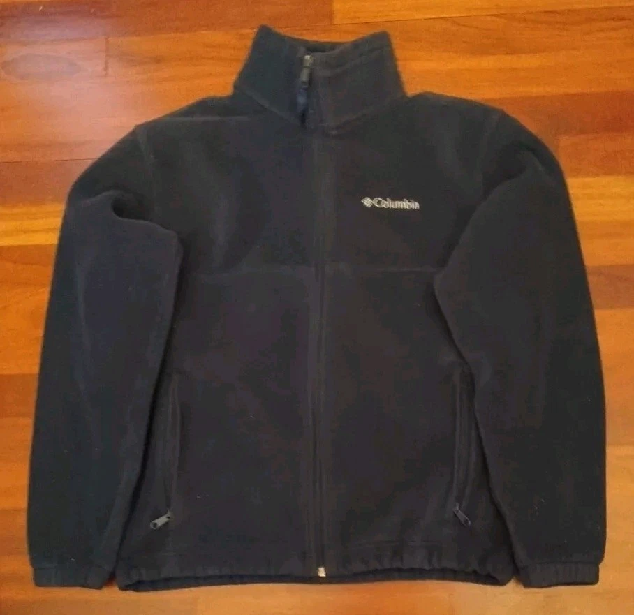 COLUMBIA Men’s BLUE Fleece Full Zip-Up Jacket Size: Medium