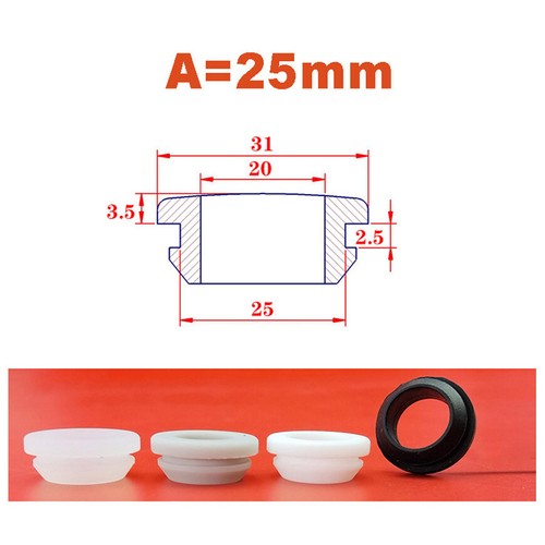 Passacavi Cablaggio Gomma Silicone Passacavo Aperto Proteggi Boccole 4,5mm-60,6mm - Foto 42 di 62