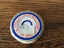 Vintage Fall River Brand # 4 Linen Macrame Waxed Thread Spool Unused