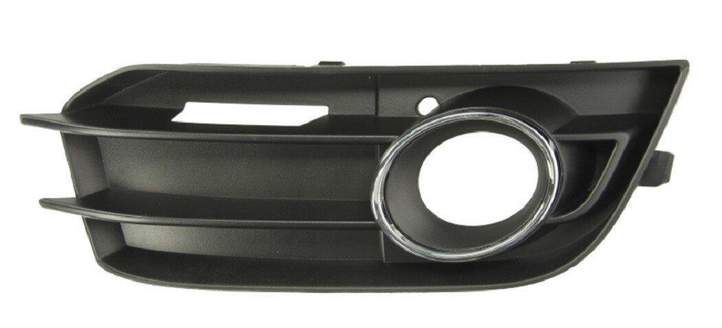 Grille de pare-chocs avant droit Audi A1 8X 2010-2014 bicolore noir chrome