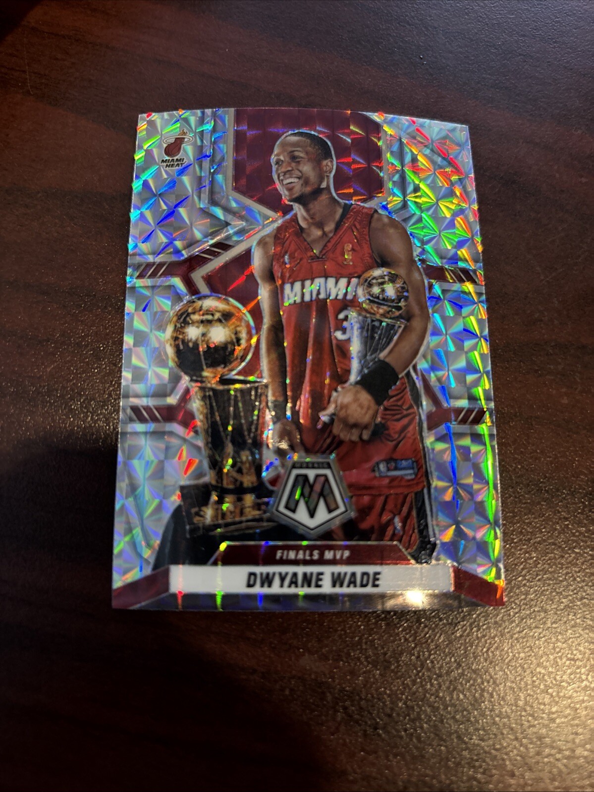2021-22 Mosaic Finals MVP Dwayne Wade #299 Silver Mosaic Miami Heat