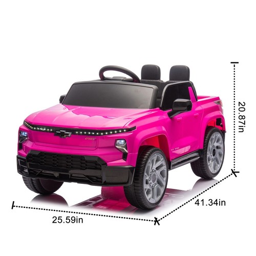 Chevrolet Silverado 24V Ride on Truck with Remote 2 Seater 4 Wheels Car for Kids - Picture 10 of 24