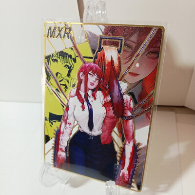 Goddess Story # /200 GOLD MXR Makima Chainsaw Man Waifu Metal Card