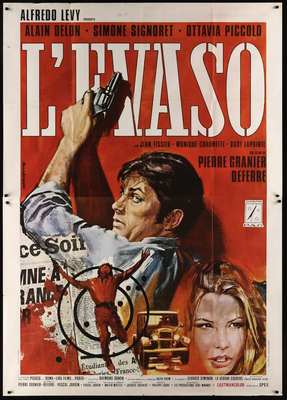 La VEUVE COUDERC Italian 4F movie poster 55x79 ALAIN DELON SIMONE SIGNORET 1971