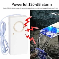 Home Water Leak Alarm Flood Level Overflow Detector Sensor Home Security 120db