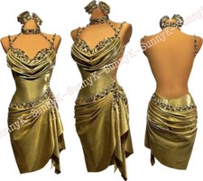 jz Handmade Women Samba Ballroom Swing Salsa Rumba Latin Dance Dress RHYTHM