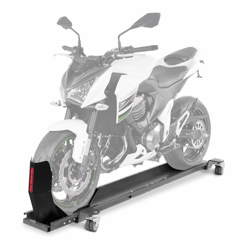 max grigio ConStands Smart Mover 450 kg Carrello sposta moto con Blocca Ruota Compatibile con Harley Davidson Softail Slim FLS