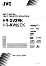 JVC HR-XV32EK HR-XV3EK VCR Owners Instruction Manual Reprint