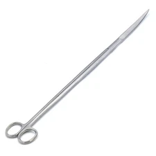 Fish Aquarium Cleaner Kelly Scissors Curved 18" Extra Long Handle Sharp/sharp