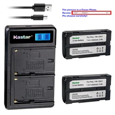 Kastar Battery LCD Dual Charger for Proscan CCHIT577 PRO 598 PRO 698H PRO 898LC