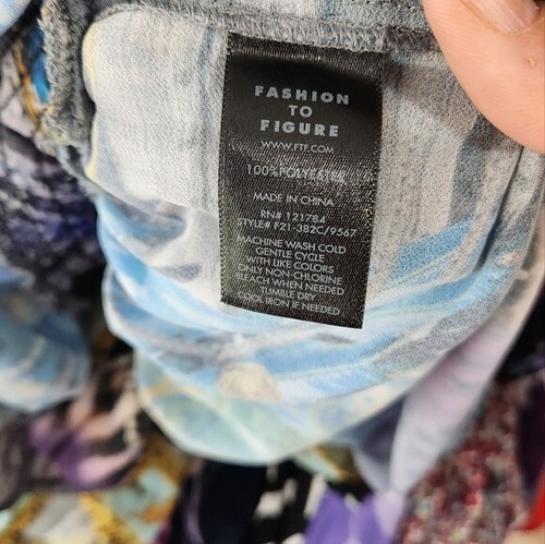 Garnerstyle X FTF Fashion To Figure Plus Sz 1X Romper Ebony Off Shoulder Print - Picture 8 of 8