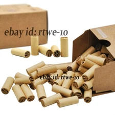 120x PRE ROLLED Natural UnRefined Cigarette Filter Rolling Paper Tips 7MM