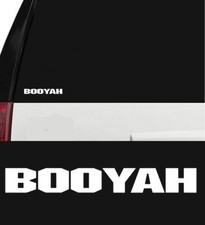BOOYAH Fishing Baits Outdoor Sports Vinyl Die-Cut Peel N' Stick Decal White