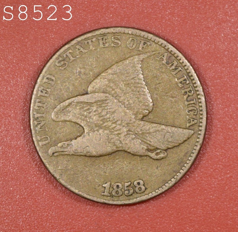 1858-LL Flying Eagle Cent "VF+" *Free S/H After 1st Item*