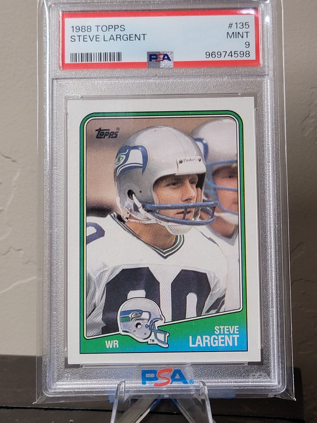 1988 Topps - #135 Steve Largent PSA 9 Newly Graded