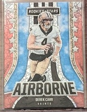DEREK CARR 2023 Panini Rookies & Stars Airborne Red Lazer #AI-23 NO Saints