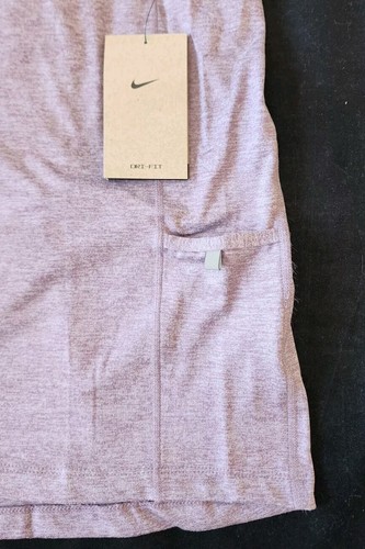 NIKE WOMEN'S DRI-FIT ELEMENT LONG SLEEVE RUNNING SHIRT VIOLET PURPLE #CU3277-NWT - Picture 4 of 8