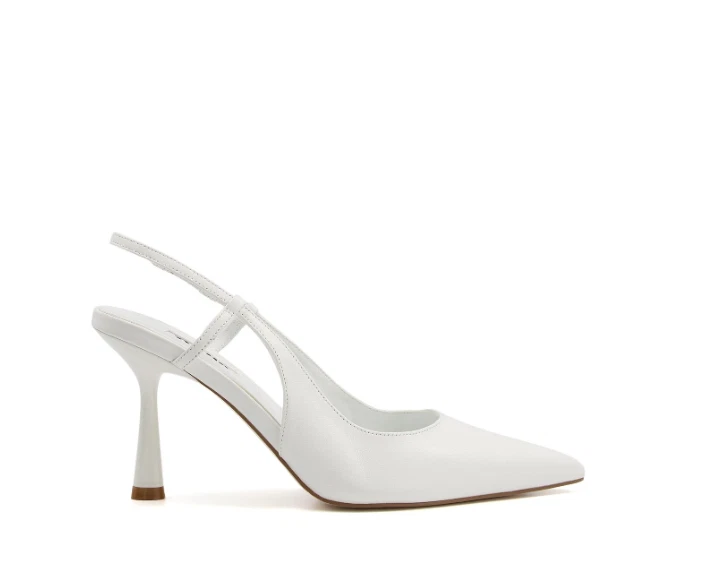 White heels best sale dune