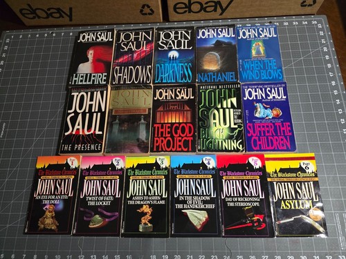 Lot Of 16 John Saul Mixed Books Paperback