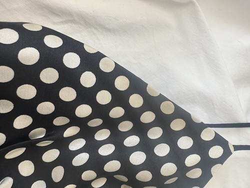 Milly Silk Black & White Polkadot Ruffled Mini Dress UK 8 - Picture 10 of 12