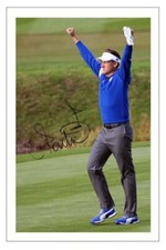 IAN POULTER GOLF SIGNED AUTOGRAPH PHOTO 2014 RYDER CUP