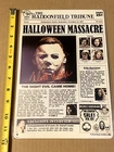 HALLOWEEN MICHAEL MYERS VINTAGE/RETRO NEWSPAPER TIN SIGN 12" X 8"