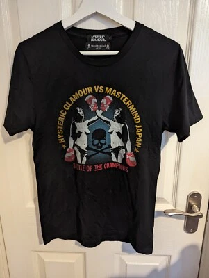 Camiseta Hysteric Glamour X Mastermind Japón The Champion Negra Talla S - Imagen 1 de 4
