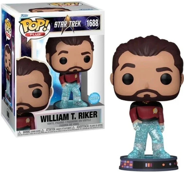 Figurine Star Trek Transporter POP Plus Riker idée cadeau originale pour fan de SF