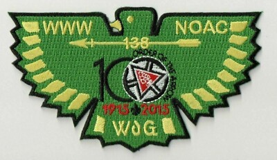 Boy Scout OA 138 Ta Tsu Hwa Lodge 2015 Centennial NOAC Green Bird Flap