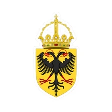 Coat of Arms Holy Roman Emperor (1433-1450) - STICKER Vinyl Kiss-Cut Decal