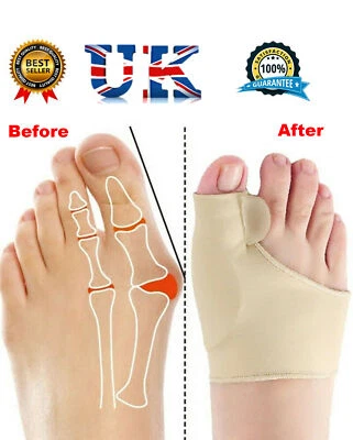 1 Pair Toe Bunion Straightener Corrector Alignment Pain Relief Apparatus Sock UK