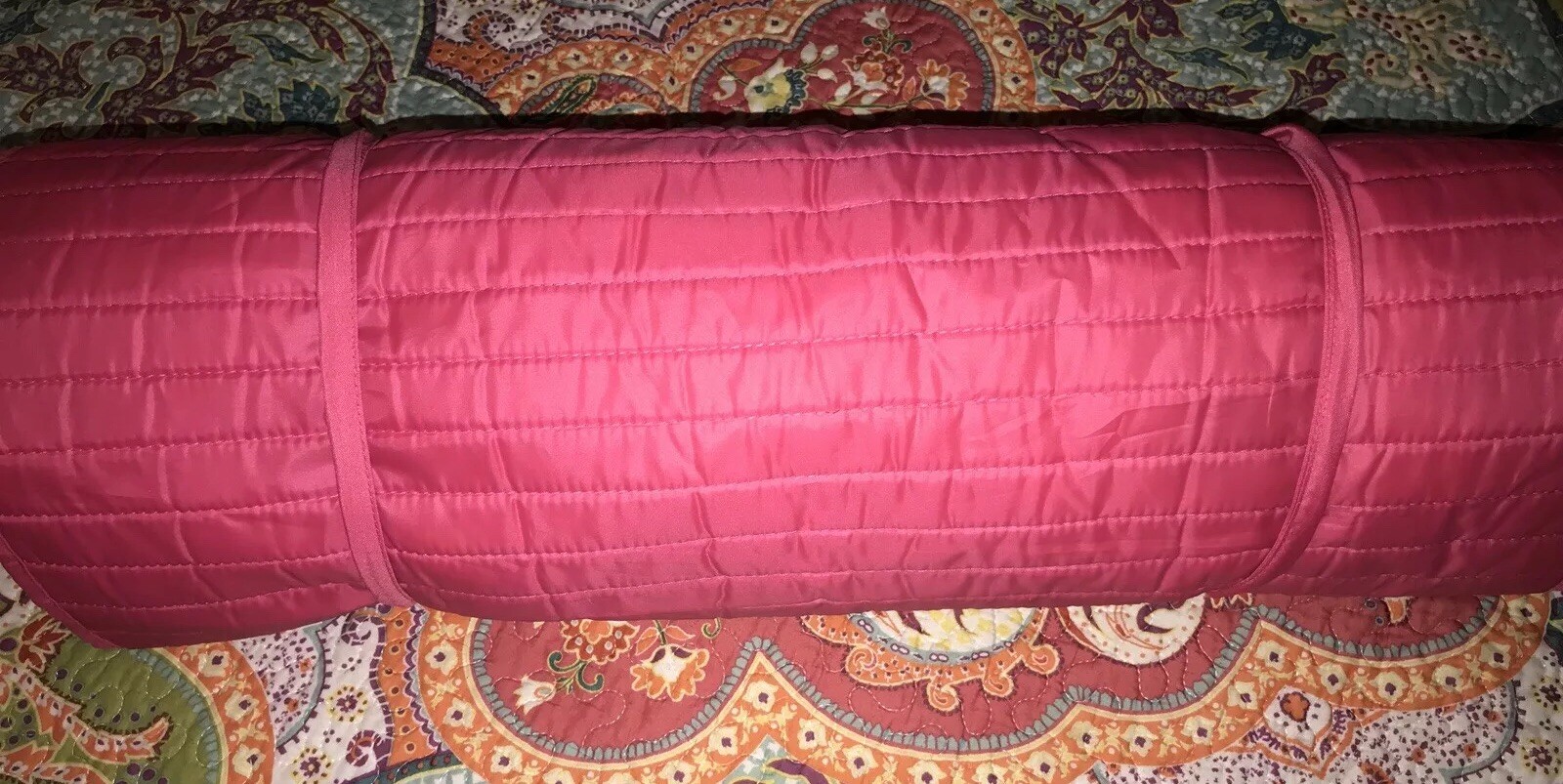 Strawberry Shortcake Toddler Travel Nap Roll Mat With Attached Pillow