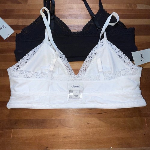 Jenni on Repeat Bralette de Encaje Ancho, Juego de 2 Negro/Blanco Pequeño - Imagen 4 de 7