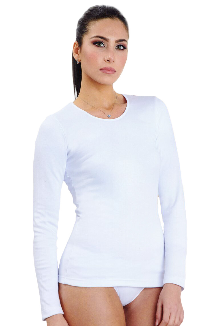 T-shirt Maglia Donna Manica corta girocollo stretto ampio cotone