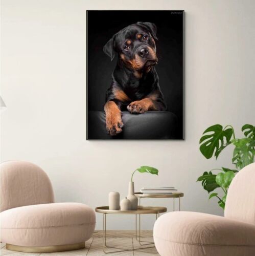 DVWIVGY DIY 5D Rottweiler Dog Diamond Painting Kits for Adults Full Round Dri... - Picture 2 of 7