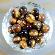 Wholesale 500pcs Lot Natural Tiger's Eye Stone Round Spacer Loose Beads 8mm DIY