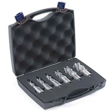Evolution 6pc 1 In. Depth Annular HSS Mag Drill Cutter Set 9/16 To 1 Inch With 3