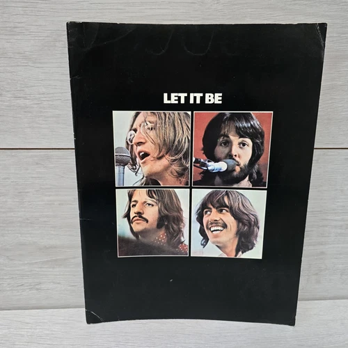 The Beatles - Let It Be Sheet Music Piano Vocal Guitar Songbook UK 1970 Orignal