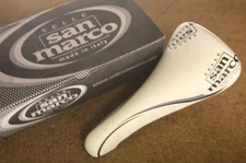 Vintage 2003 NOS NEW Selle San Marco Concor light Titanium white bicycle saddle