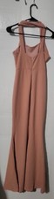 Shein sleeveless cross strap dress peach size M