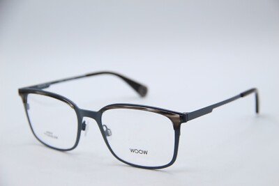 NEW WOOW OPTICAL BE SAFE 2 COL 3402 BLACK BLUE AUTHENTIC FRAMES EYEGLASSES 54-20