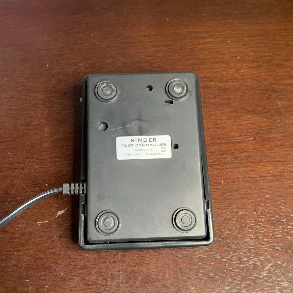 Singer Model GTE 110-125VAC Sewing Machine Foot Controller Pedal Replacement - Image 3 of 4