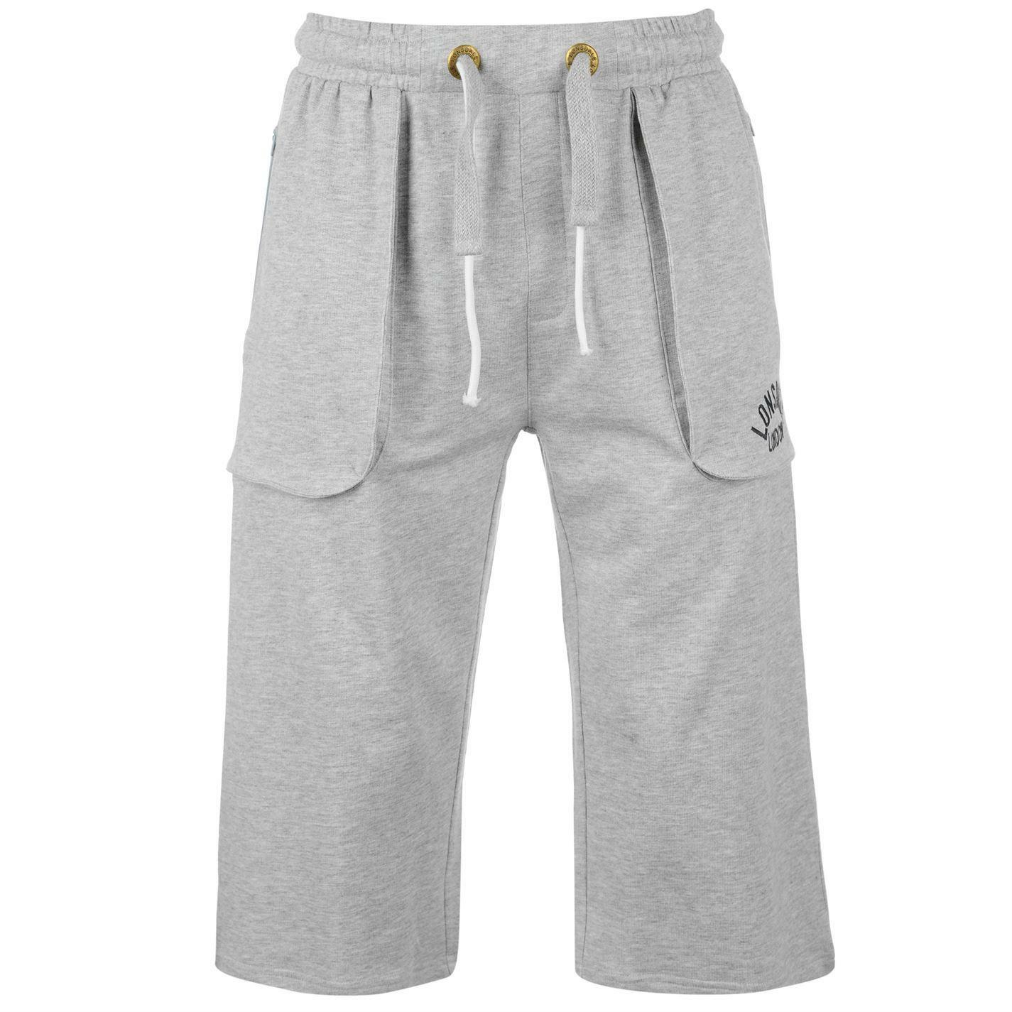 Lonsdale Men's Boxing shorts Grey cotton polyester 113295 AU Lonsdale Men's Boxing shorts Grey cotton polyester 113295 AU