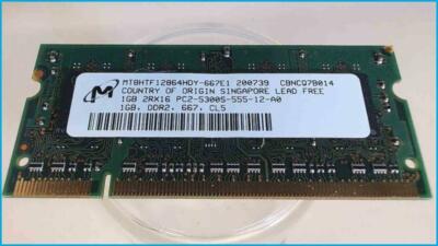 1GB DDR2 Arbeitsspeicher RAM Micron PC2-5300S-555-12-A0 Thinkpad T61 -2