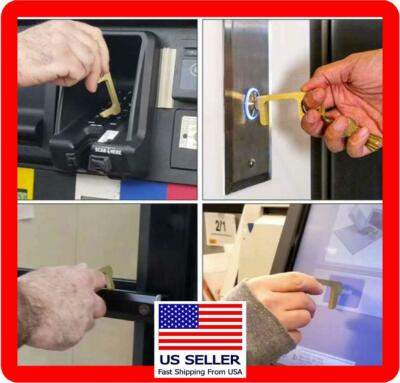 No Touch Virus prevention personal door opener button pusher key chain