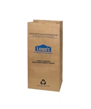 10-Pack LOWES Heavy Duty Large 30-Gallon Paper Lawn Garden Refuse Trash Bags