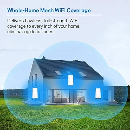 LINKSYS VELOP MESH HOME WIFI SYSTEM 4,500 SQ. FT COVERAGE WHW0103 - WHITE - Image 2 of 4