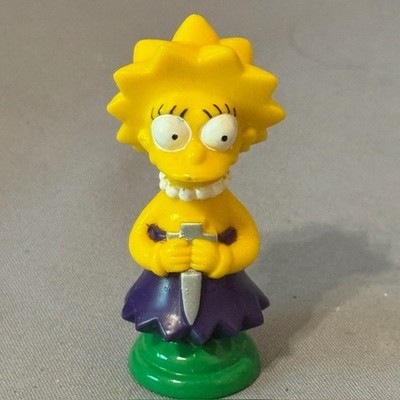 Vintage The Simpsons Figure 3D Chess Set Piece Board Game Part 1992 Lisa Rook 2