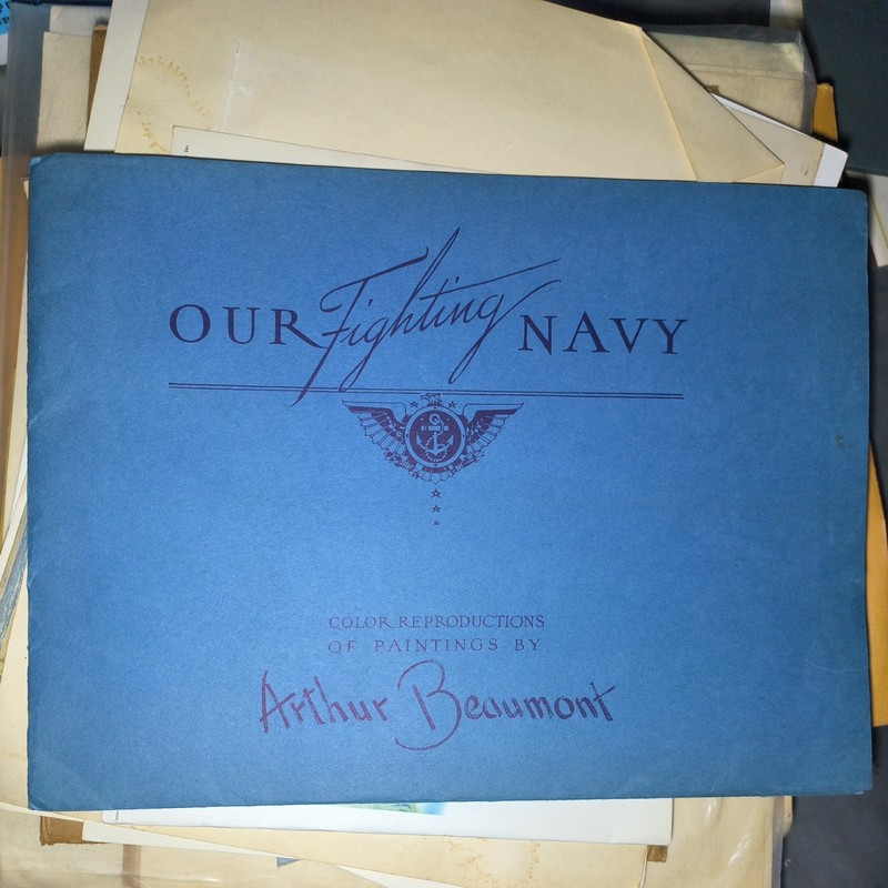 Arthur Beaumont "Our Fighting Navy" Set of Eight Prints